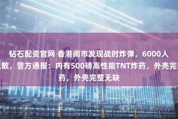 钻石配资官网 香港闹市发现战时炸弹，6000人紧急疏散，警方通报：内有500磅高性能TNT炸药，外壳完整无缺