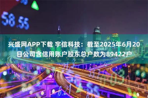 兴盛网APP下载 宇信科技：截至2025年6月20日公司含信用账户股东总户数为89422户